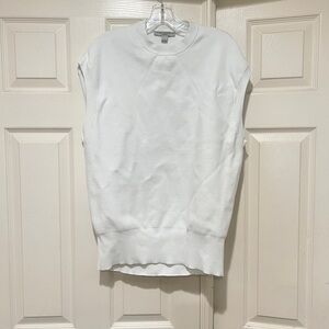 ALLSAINTS All‎ Saints Men  XS Sleeveless Thick Stretch White Vest Sweatshirts